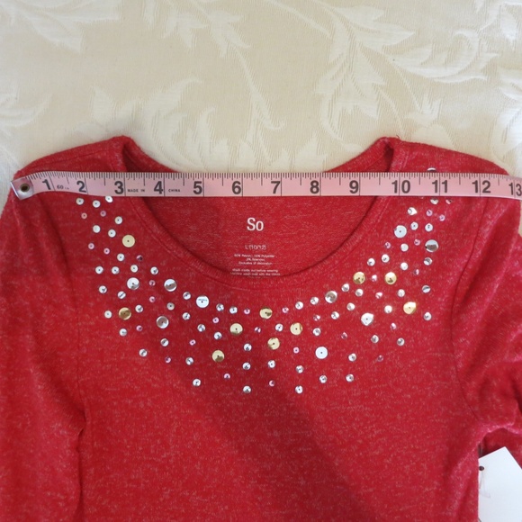 NWT Long Sleeve red dress from So Size L (1012) - Picture 8 of 10